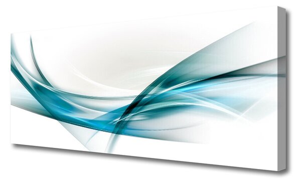 Tablou pe panza canvas Abstract Lines Art Albastru