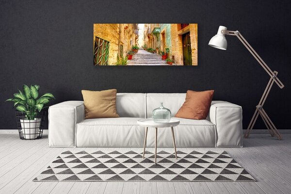 Tablou pe panza canvas Old Town Street Case Multi