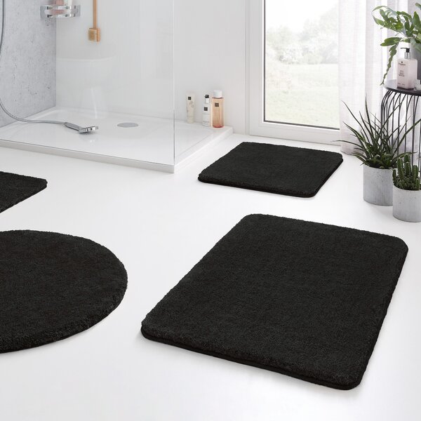 Kleine Wolke Relax covor de baie 65x55 cm dreptunghiular negru 5405926539