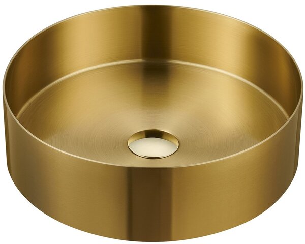 Sapho lavoar 38x38 cm rotund de blat auriu mat AU201