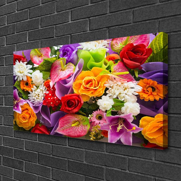 Tablou pe panza canvas Flori Floral Multi