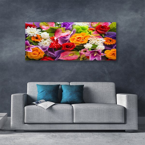 Tablou pe panza canvas Flori Floral Multi