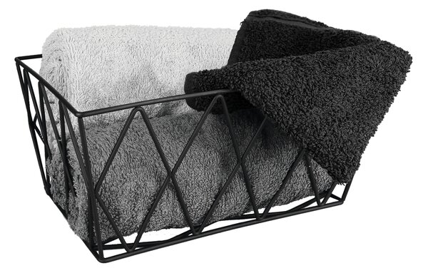 Kleine Wolke Slack coș de baie negru 8604926060