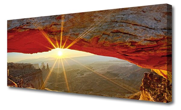 Tablou pe panza canvas Grand Canyon Peisaj Roșu Maro