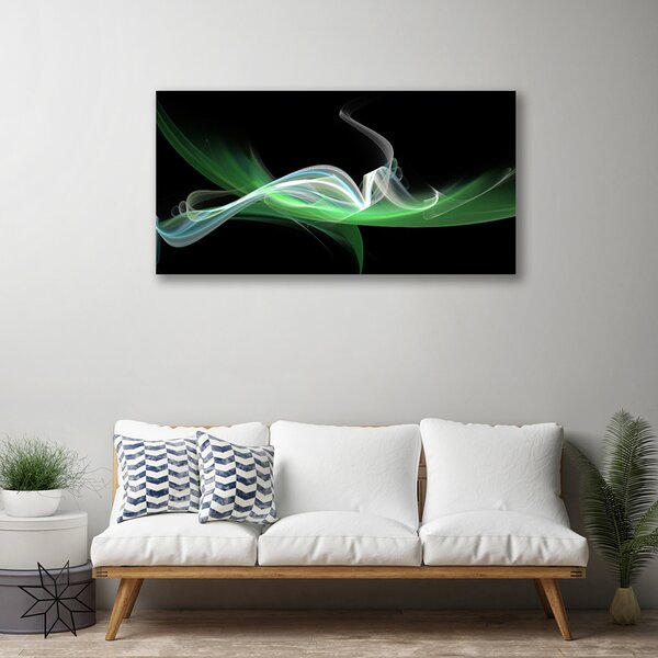 Tablou pe panza canvas Rezumat Arta Verde Negru