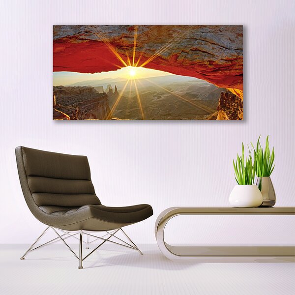 Tablou pe panza canvas Grand Canyon Peisaj Roșu Maro