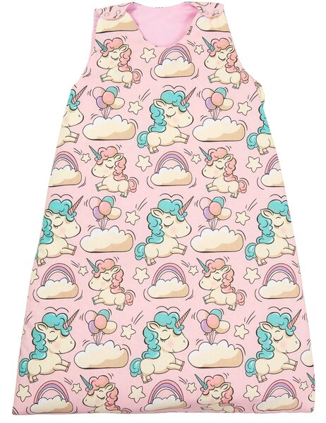 Sac de dormit copii reglabil 6-36 luni Kidizi Pink Unicorn, 1 tog