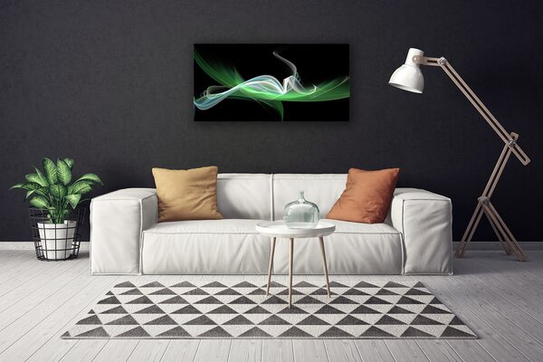Tablou pe panza canvas Rezumat Arta Verde Negru