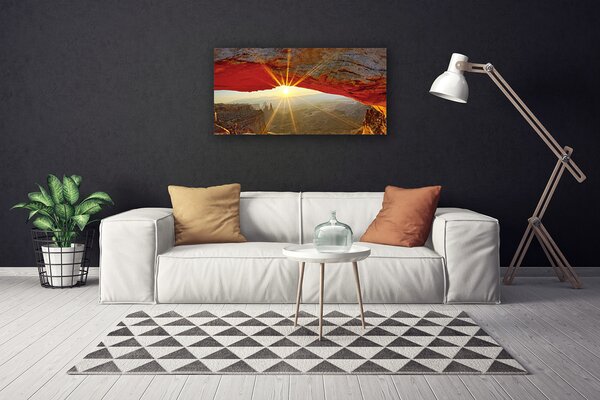 Tablou pe panza canvas Grand Canyon Peisaj Roșu Maro