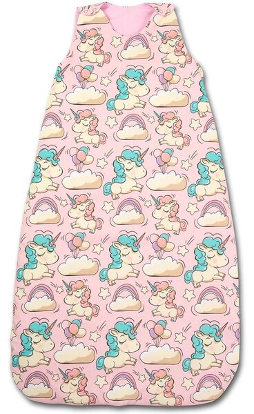Sac de dormit copii reglabil 6-36 luni Kidizi Pink Unicorn, 1 tog