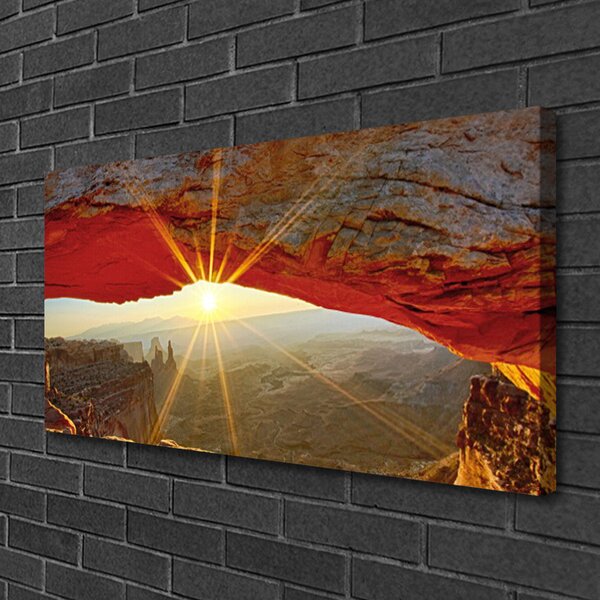 Tablou pe panza canvas Grand Canyon Peisaj Roșu Maro