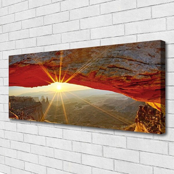 Tablou pe panza canvas Grand Canyon Peisaj Roșu Maro