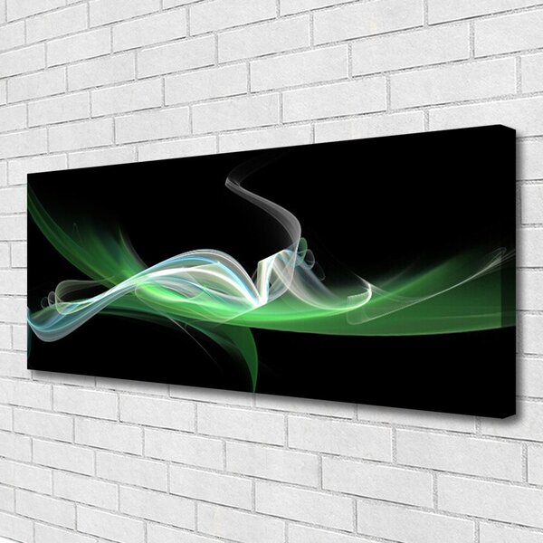 Tablou pe panza canvas Rezumat Arta Verde Negru