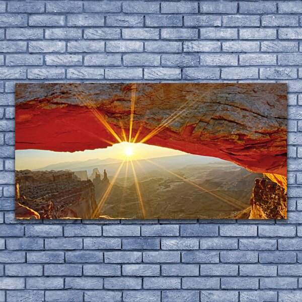 Tablou pe panza canvas Grand Canyon Peisaj Roșu Maro