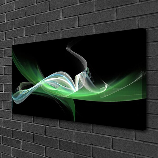 Tablou pe panza canvas Rezumat Arta Verde Negru