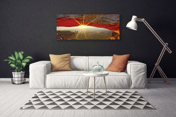 Tablou pe panza canvas Grand Canyon Peisaj Roșu Maro