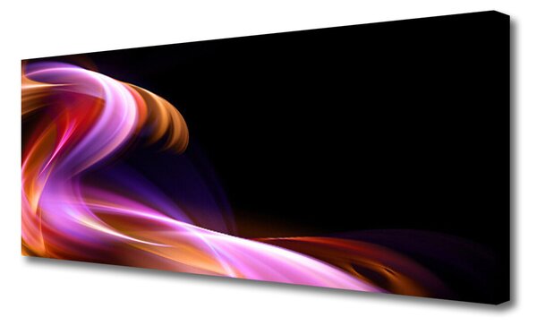 Tablou pe panza canvas Rezumat Wave Art Roșu Violet