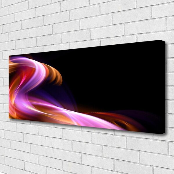 Tablou pe panza canvas Rezumat Wave Art Roșu Violet