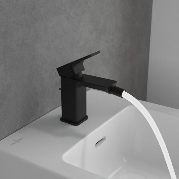 Villeroy & Boch Subway 3.0 baterie bideu stativ negru TVB112001000K5
