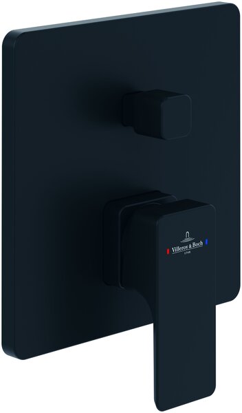 Villeroy & Boch Subway 3.0 baterie cadă-duș ascuns negru TVS112003000K5
