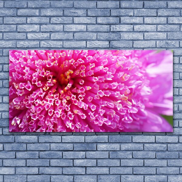 Tablou pe sticla Florale flori roz