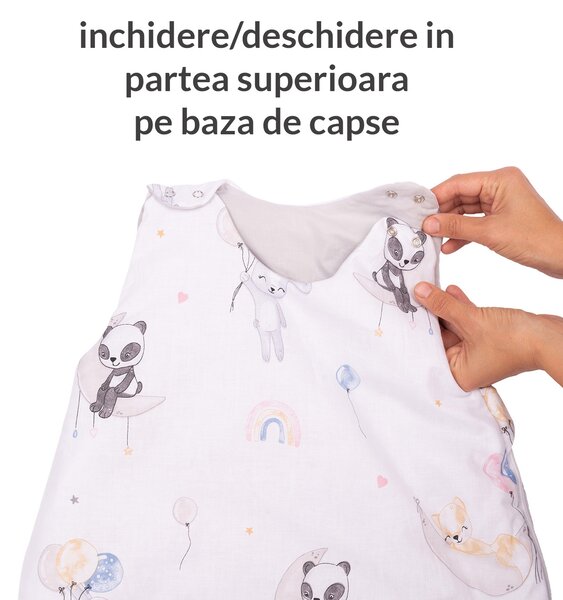 Sac de dormit copii reglabil 6-36 luni Kidizi Sweet Dreams, 1 tog