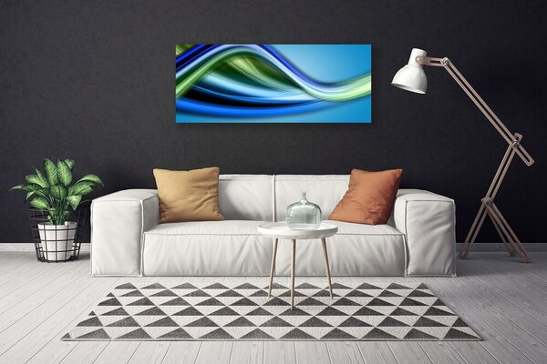 Tablou pe panza canvas Abstracție Art Albastru Verde