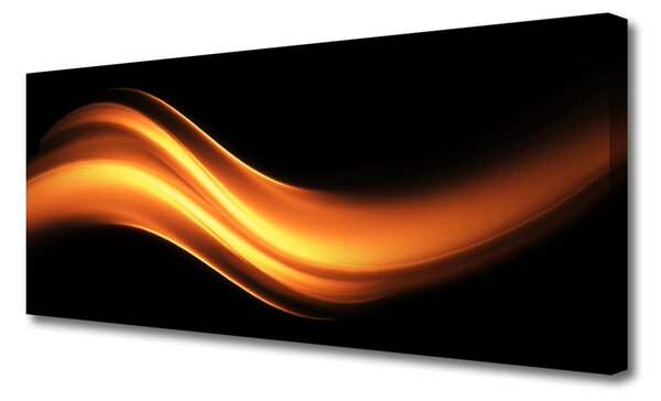 Tablou pe panza canvas Abstracție Art negru Orange