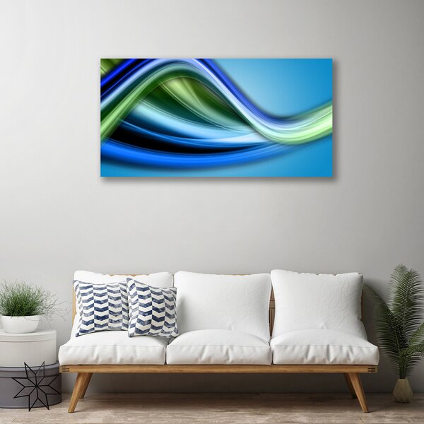 Tablou pe panza canvas Abstracție Art Albastru Verde