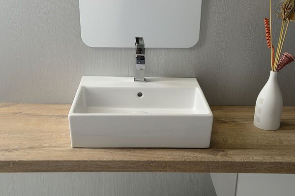 Isvea Purity lavoar 50x42 cm dreptunghiular clasică alb luciu 10PL50050