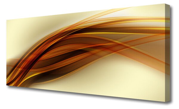 Tablou pe panza canvas Abstract Art Alb Portocaliu Maro
