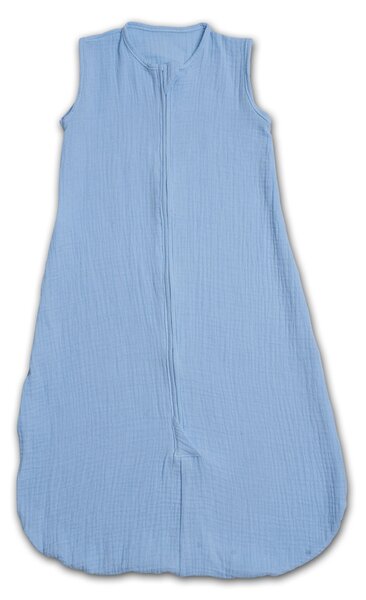 Sac de dormit de vara pentru copii din muselina dubla 3-18 luni Kidizi sky, 0.3 tog