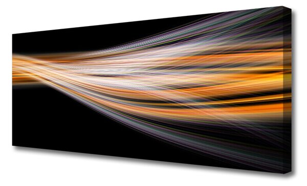 Tablou pe panza canvas Abstract Art Negru Gri Portocaliu