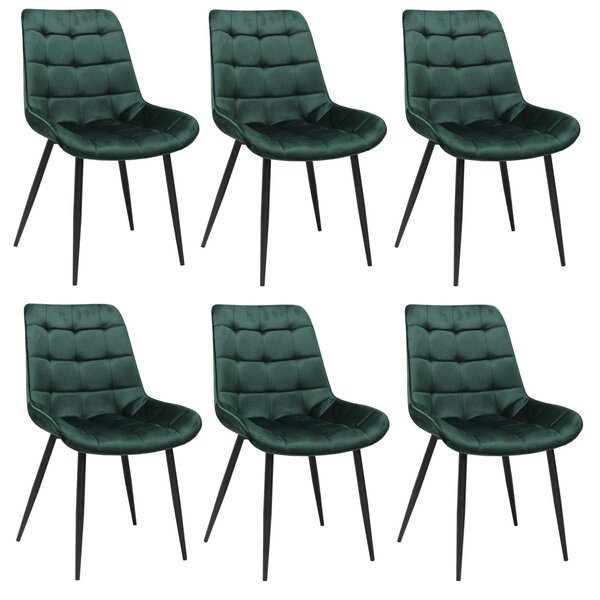Set 6 Scaune Onix Verde Închis