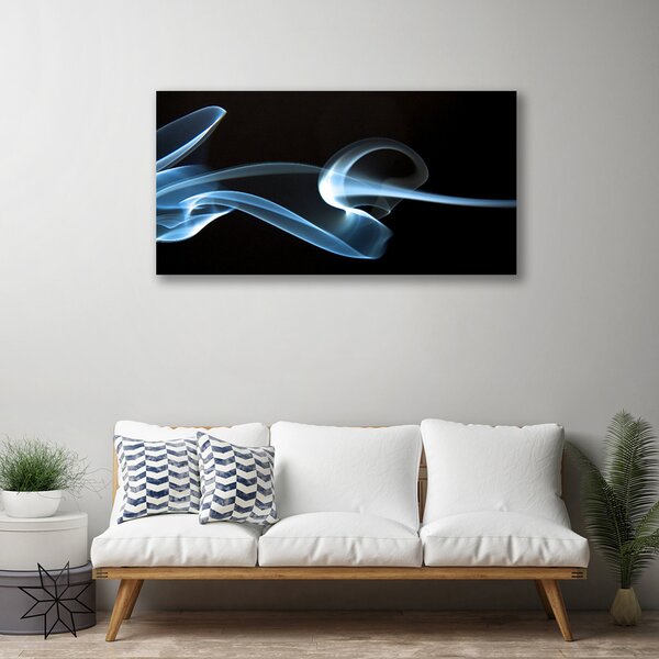 Tablou pe panza canvas Abstracție Art Albastru Negru