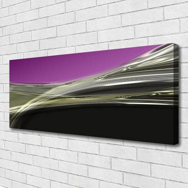 Tablou pe panza canvas Abstract Art Violet Gri Negru