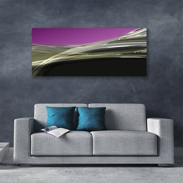 Tablou pe panza canvas Abstract Art Violet Gri Negru