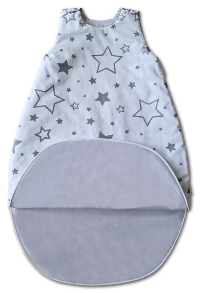 Sac de dormit copii 0-6 luni Kidizi Galaxy Grey, 1 tog