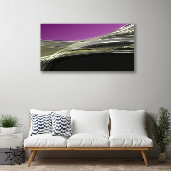 Tablou pe panza canvas Abstract Art Violet Gri Negru