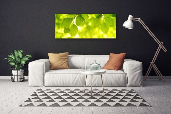 Tablou pe panza canvas Frunze verde florale