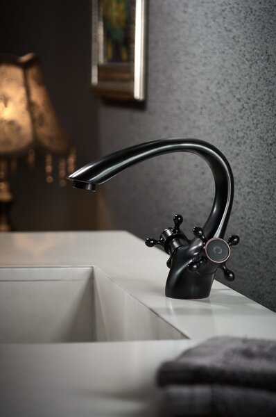 Baterie pentru lavoar Rea Retro Old Black