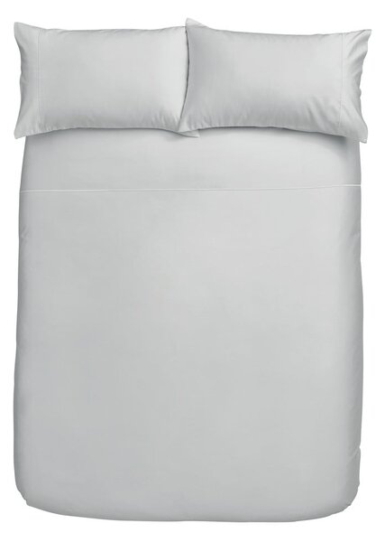 Lenjerie de pat din bumbac satinat Bianca Luxury, 200 x 200 cm, gri