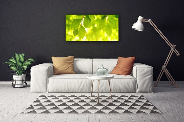 Tablou pe panza canvas Frunze verde florale