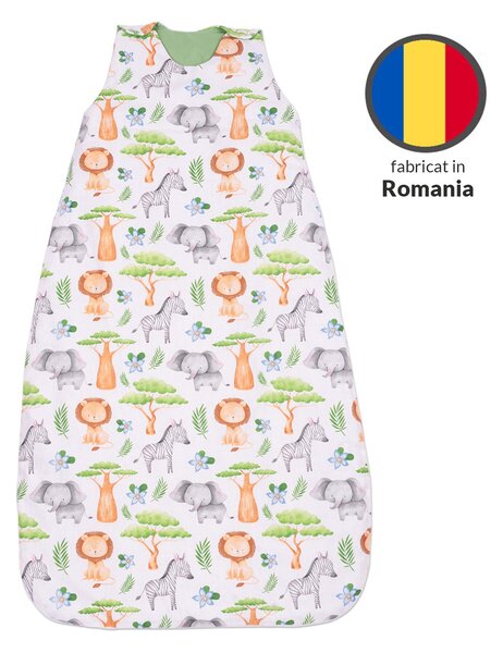 Sac de dormit copii reglabil 6-36 luni Kidizi Safari, 1 tog