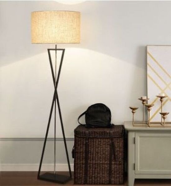 Abigali Sand Glass lampă de podea 1x40 W alb-negru FSG-W-E27