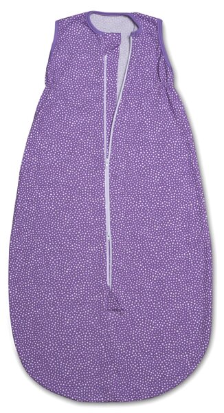 Sac dormit copii de vara 0-18 luni Kidizi Purple Spots, 80 cm, 0.5 tog