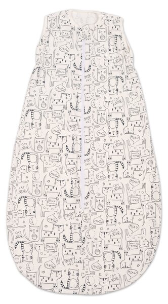 Sac dormit copii de vara 0-18 luni Kidizi Miauw, 80 cm, 0.5 tog