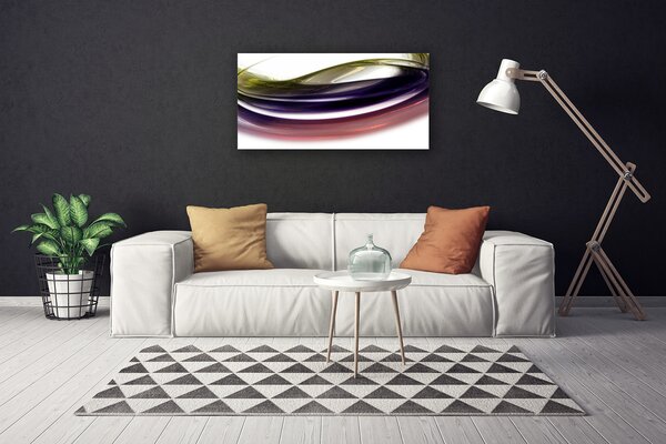 Tablou pe panza canvas Abstract Art Violet Roz Alb