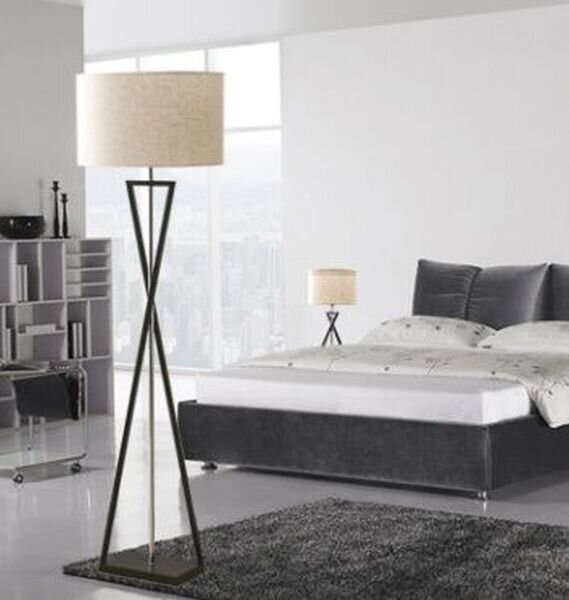 Abigali Sand Glass lampă de podea 1x40 W alb-negru FSG-W-E27
