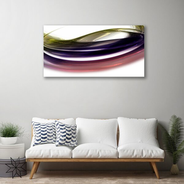 Tablou pe panza canvas Abstract Art Violet Roz Alb